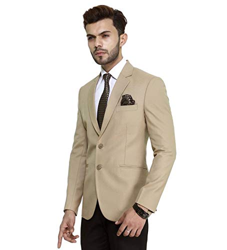 MANQ Men's Slim Fit Single Breasted Blazer - Image 3