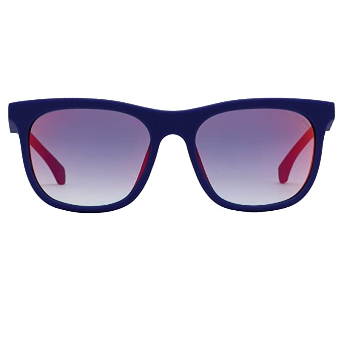 Calvin Klein Jeans Mirrored Wayfarer Unisex Sunglasses - ( CKJ 818 426 53 S |53| Red Color Lens ) - Image 2