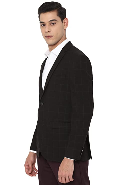 Allen Solly Men's Black Blazer Slim - Image 2