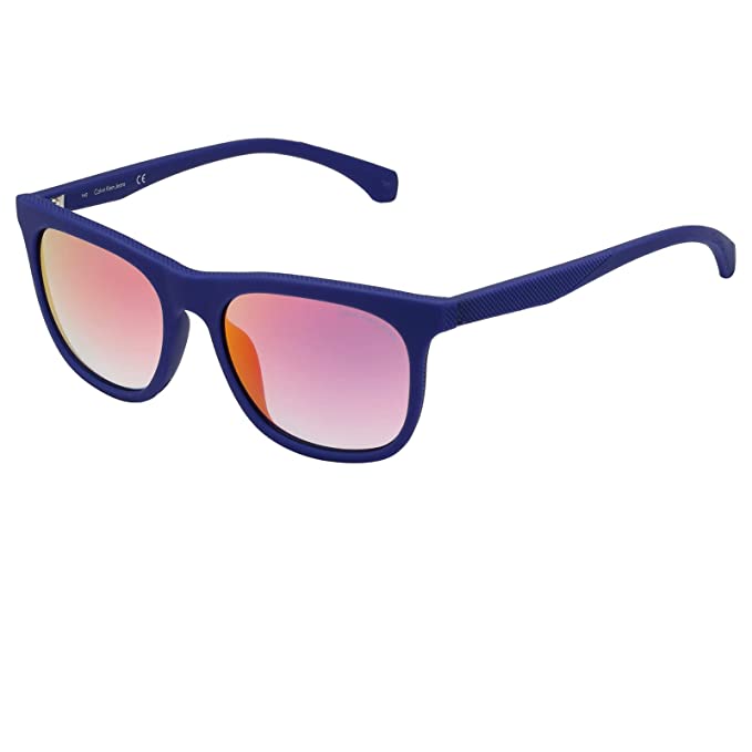 Calvin Klein Jeans Mirrored Wayfarer Unisex Sunglasses - ( CKJ 818 426 53 S |53| Red Color Lens )