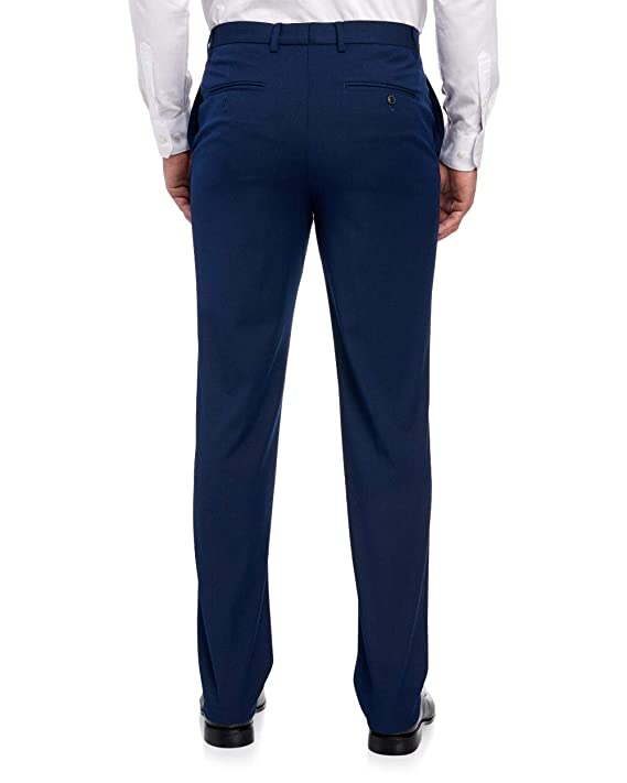 Ben Sherman Men's Bexley Flat Front Suit Separate Pants Blue L44 W38 - Image 2