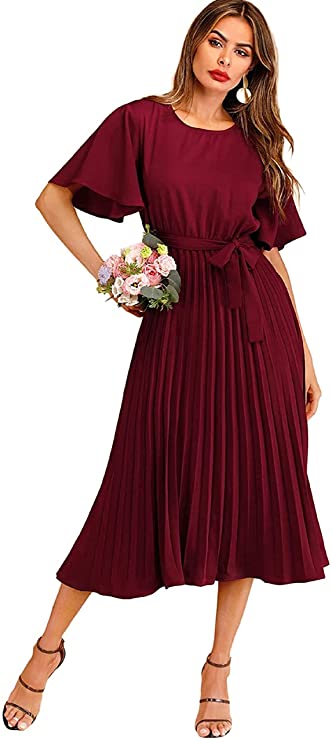 Lymio Women's Polyester A-Line Long Dress - Image 3