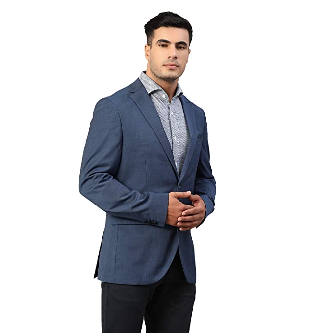 MATINIQUE Men Blue Blazers - Image 3