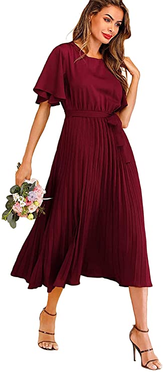 Lymio Women's Polyester A-Line Long Dress - Image 2